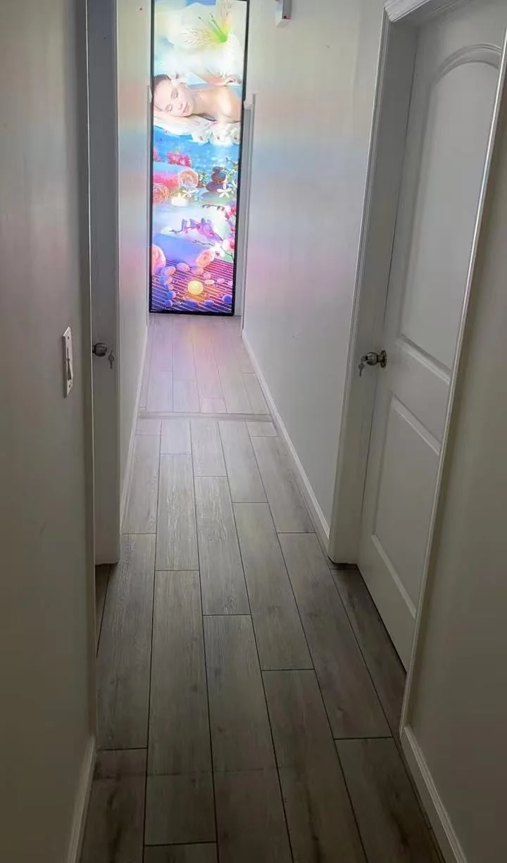 Interior hallway inside the spa